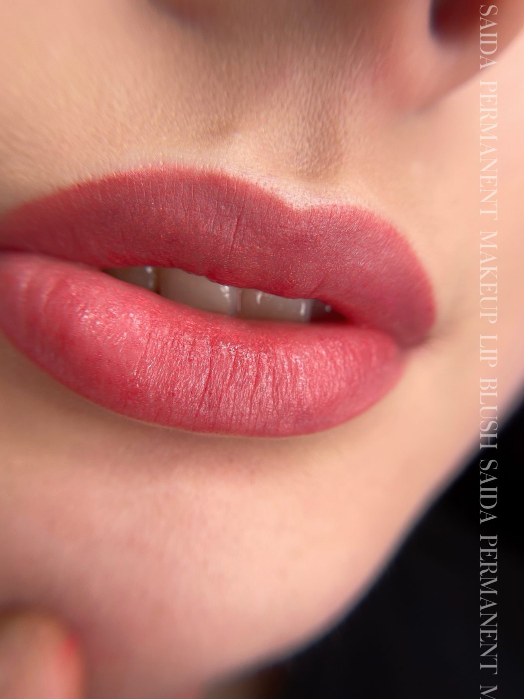 Lip blush permanent makeup result, Birmingham