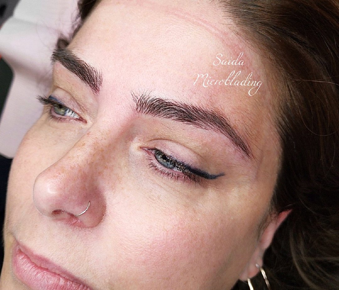 Microblading hair-stroke brows, Birmingham